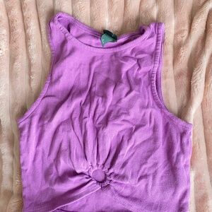 Purple crop top